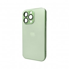 Чохол для смартфона AG Glass Matt Frame Color Logo for Apple iPhone 12 Pro Max Light Green (AGMattFrameiP12PMLGreen)