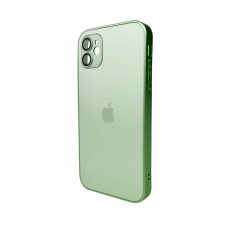 Чохол для смартфона AG Glass Matt Frame Color Logo for Apple iPhone 11 Light Green (AGMattFrameiP11LGreen)