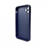 Чохол для смартфона AG Glass Matt Frame Color Logo for Apple iPhone 11 Navy Blue (AGMattFrameiP11Blue)