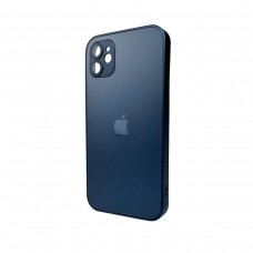 Чохол для смартфона AG Glass Matt Frame Color Logo for Apple iPhone 11 Navy Blue (AGMattFrameiP11Blue)