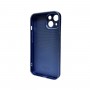 Чохол для смартфона AG Glass Matt Frame Color Logo for Apple iPhone 14 Navy Blue (AGMattFrameiP14Blue)