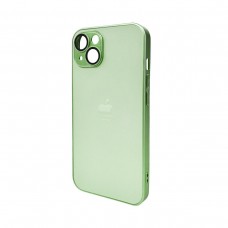 Чохол для смартфона AG Glass Matt Frame Color Logo for Apple iPhone 13 Light Green (AGMattFrameiP13LGreen)