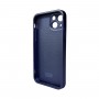 Чохол для смартфона AG Glass Matt Frame Color Logo for Apple iPhone 12 Navy Blue (AGMattFrameiP12Blue)