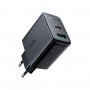 Мережевий зарядний пристрій ACEFAST A5 PD32W(USB-C+USB-A) dual port charger Black (AFA5B)