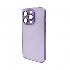 Чохол для смартфона AG Glass Matt Frame Color Logo for Apple iPhone 14 Pro Light Purple (AGMattFrameiP14PLPurple)