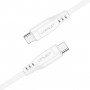 Кабель ACEFAST C3-03 Type-C to Type-C 3A, 60W, 1.2m, TPE, TPE connectors, White (AFC3-03W)