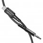 Кабель ACEFAST C1-08 USB-C to 3.5mm aluminum alloy audio cable Black (AFC1-08B)