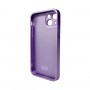 Чохол для смартфона AG Glass Matt Frame Color Logo for Apple iPhone 13 Light Purple (AGMattFrameiP13LPurple)