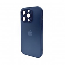 Чохол для смартфона AG Glass Matt Frame Color Logo for Apple iPhone 15 Pro Navy Blue (AGMattFrameiP15PBlue)