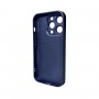 Чохол для смартфона AG Glass Matt Frame Color Logo for Apple iPhone 15 Pro Navy Blue (AGMattFrameiP15PBlue)