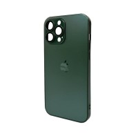 Чохол для смартфона AG Glass Matt Frame Color Logo for Apple iPhone 13 Pro Max Cangling Green (AGMattFrameiP13PMGreen)