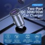 Автомобільний зарядний пристрій Vention Two-Port USB A+A(30/30) Car Charger Gray Mini Style Aluminium Alloy Type (FFEH0) (FFEH0)