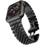 Металлический ремешок STR 5-Bead Rolex Metal Band for Apple Watch 49/42/44/45 mm - Black