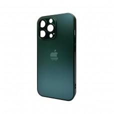 Чохол для смартфона AG Glass Matt Frame Color Logo for Apple iPhone 12 Pro Max Cangling Green (AGMattFrameiP12PMGreen)