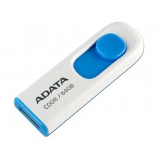 Flash A-DATA USB 2.0 C008 64Gb White/Blue (AC008-64G-RWE)