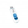 Flash A-DATA USB 2.0 C008 64Gb White/Blue (AC008-64G-RWE)