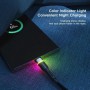 Кабель Essager Colorful LED USB Cable Fast Charging 3A USB-A to Type C 1m black (EXCT-XCD01) (EXCT-XCD01)