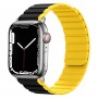 Силиконовый магнитный ремешок STR MagStrap для Apple Watch 49/42/44/45 mm - Black/Orange