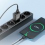 Мережевий зарядний пристрій HOCO C88A Star round dual port charger set(Type-C) Black (6931474749543)