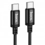 Кабель HOCO X91 Radiance 60W charging data cable for Type-C to Type-C(L=3M) Black (6931474788733)