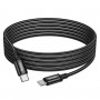 Кабель HOCO X91 Radiance 60W charging data cable for Type-C to Type-C(L=3M) Black (6931474788733)