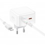 Мережевий зарядний пристрій BOROFONE BA76A Source dual port PD35W(2C) charger set(C to iP) White (BA76ACLW)