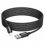 Кабель HOCO X91 Radiance charging data cable for iP(L=3M) Black (6931474788702)