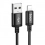 Кабель HOCO X91 Radiance charging data cable for iP(L=3M) Black (6931474788702)