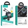 Автомобільний зарядний пристрій HOCO E74 Energy QC3.0 2-in-1 car BT FM transmitter with cable 18W Metal Gray (6931474789099)