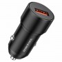 Автомобільний зарядний пристрій BOROFONE BZ19A Wisdom single port QC3.0 car charger 18W Black (BZ19AB)