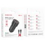 Автомобільний зарядний пристрій BOROFONE BZ19A Wisdom single port QC3.0 car charger set(Micro) 18W Black (BZ19AMB)