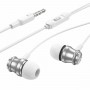 Навушники BOROFONE BM75 Platinum metal universal earphones with microphone Silver (BM75S)