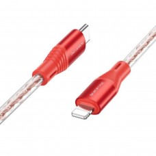 Кабель BOROFONE BX96 Ice crystal PD silicone charging data cable iP Red (BX96CLR)