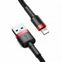 Кабель Baseus Cafule Cable USB For Lightning 1.5A 2m Red+Black (CALKLF-C19)