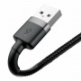 Кабель Baseus Cafule Cable USB For iP 2A 3m Gray+Black (CALKLF-RG1)