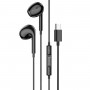 Навушники HOCO M101 Max Crystal grace Type-C wire-controled digital earphones with microphone Black (6931474782434)