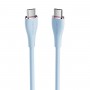 Кабель Vention USB 2.0 C Male to C Male 5A Cable 1M Light Blue Silicone Type (TAWSF) (TAWSF)