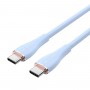 Кабель Vention USB 2.0 C Male to C Male 5A Cable 1M Light Blue Silicone Type (TAWSF) (TAWSF)