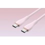 Кабель Vention USB 2.0 C Male to C Male 5A Cable 1M Pink Silicone Type (TAWPF) (TAWPF)