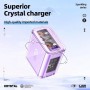 Мережевий зарядний пристрій ACEFAST A45 Sparkling series PD65W GaN (2*USB-C+USB-A) charger Mountain mist (AFA45MM)