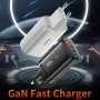 Мережевий зарядний пристрій Essager Shining 65W GaN Travelling Charger 2 Type-c+USB-A EU  black (ECT2CA-MYB01) (ECT2CA-MYB01)