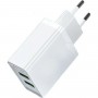 Зарядний пристрій Vention Two-Port USB(A+A) Wall Charger (18W/18W) EU-Plug White (FBAW0-EU) (FBAW0-EU)