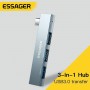 Хаб Essager Fengyang 3 in 1 Splitter  grey (EHBC03-FY0G-P) (EHBC03-FY0G-P)