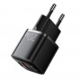 Мережевий зарядний пристрій Essager Camber 20W GaN travel Phone Charger A+C EU  black (ECTAC-HMB01-P) (ECTAC-HMB01-P)