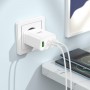 Мережевий зарядний пристрій HOCO N33 Start three-port PD35W(2C1A) charger White (6931474795083)