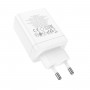 Мережевий зарядний пристрій HOCO N33 Start three-port PD35W(2C1A) charger White (6931474795083)