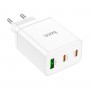 Мережевий зарядний пристрій HOCO N33 Start three-port PD35W(2C1A) charger White (6931474795083)