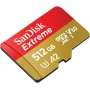 microSDXC (UHS-1 U3) SanDisk Extreme A2 512Gb class 10 V30 (R190MB/s,W130MB/s) (adapter SD) (SDSQXAV-512G-GN6MA)