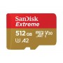 microSDXC (UHS-1 U3) SanDisk Extreme A2 512Gb class 10 V30 (R190MB/s,W130MB/s) (adapter SD) (SDSQXAV-512G-GN6MA)