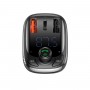 АЗП з FM-модулятором Baseus T Shaped S-13 Car Bluetooth MP3 Player (PPS Fast Charger Edition) Black (CCMT000101)